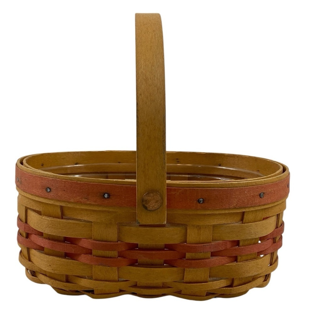 Longaberger Mothers‎ Day ‘99 Tea For Two 7.5" Swinging Handle & Protector Basket